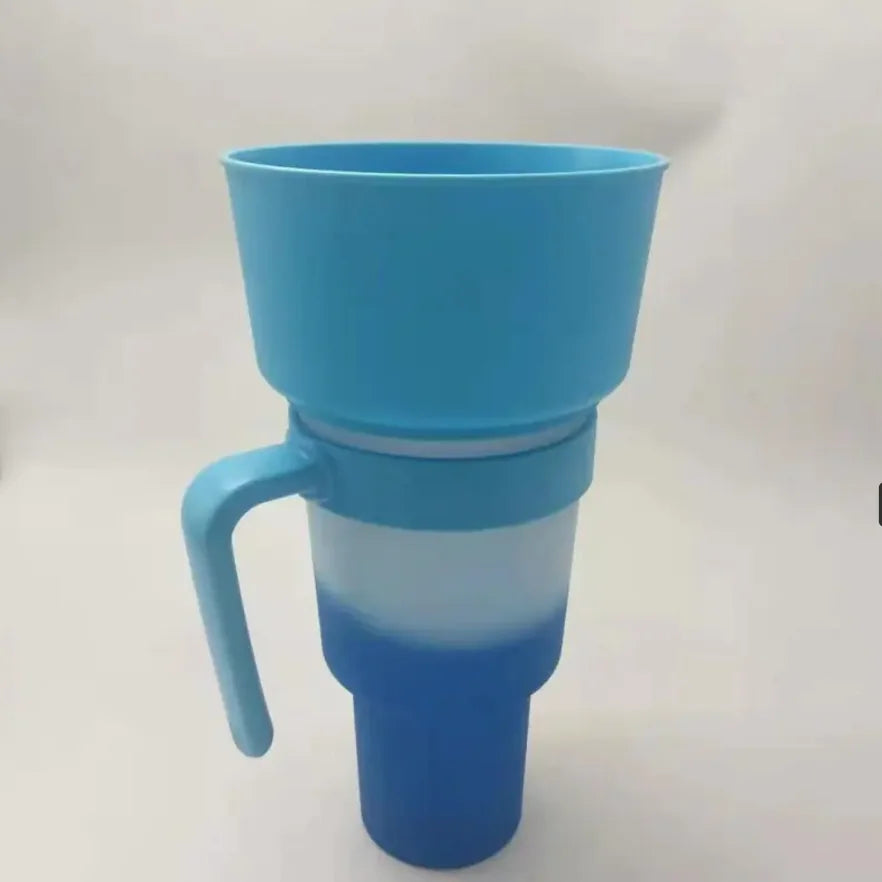 2 In 1 Snack Cup with Straw