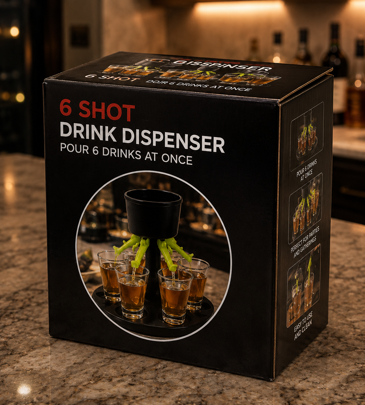 Mini 6- Shot Glass Dispenser
