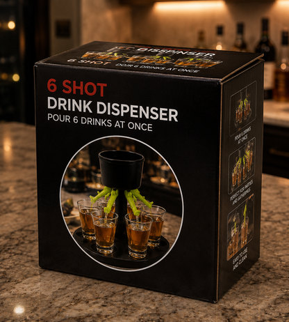 Mini 6- Shot Glass Dispenser