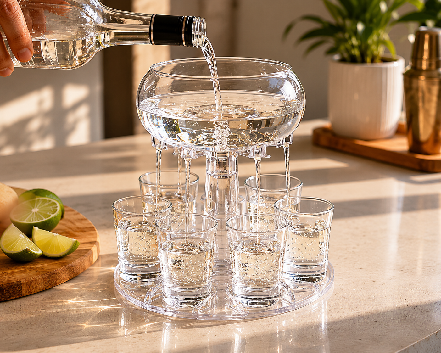 6-Shot Glass Dispenser Holder