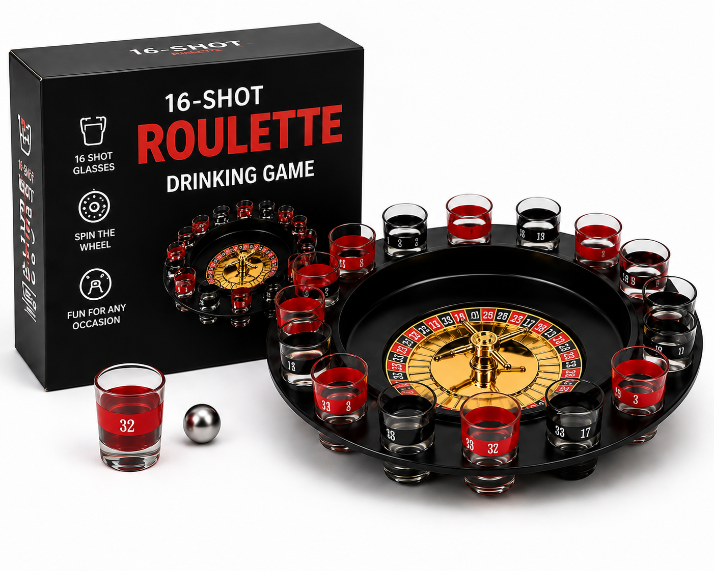 16- Shot Roulette Drinking Game