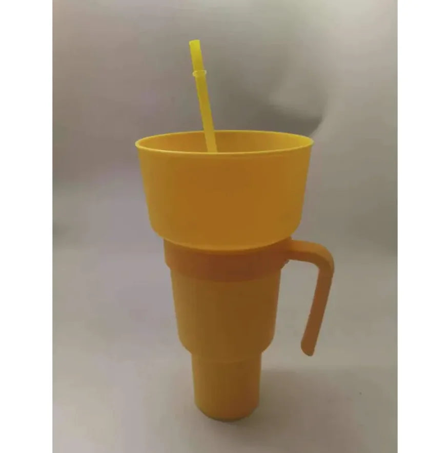 2 In 1 Snack Cup with Straw